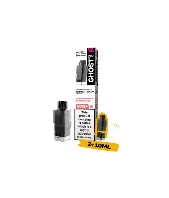 20mg Ghost Pro 8000+ By Vapes Bars Prefilled Pods