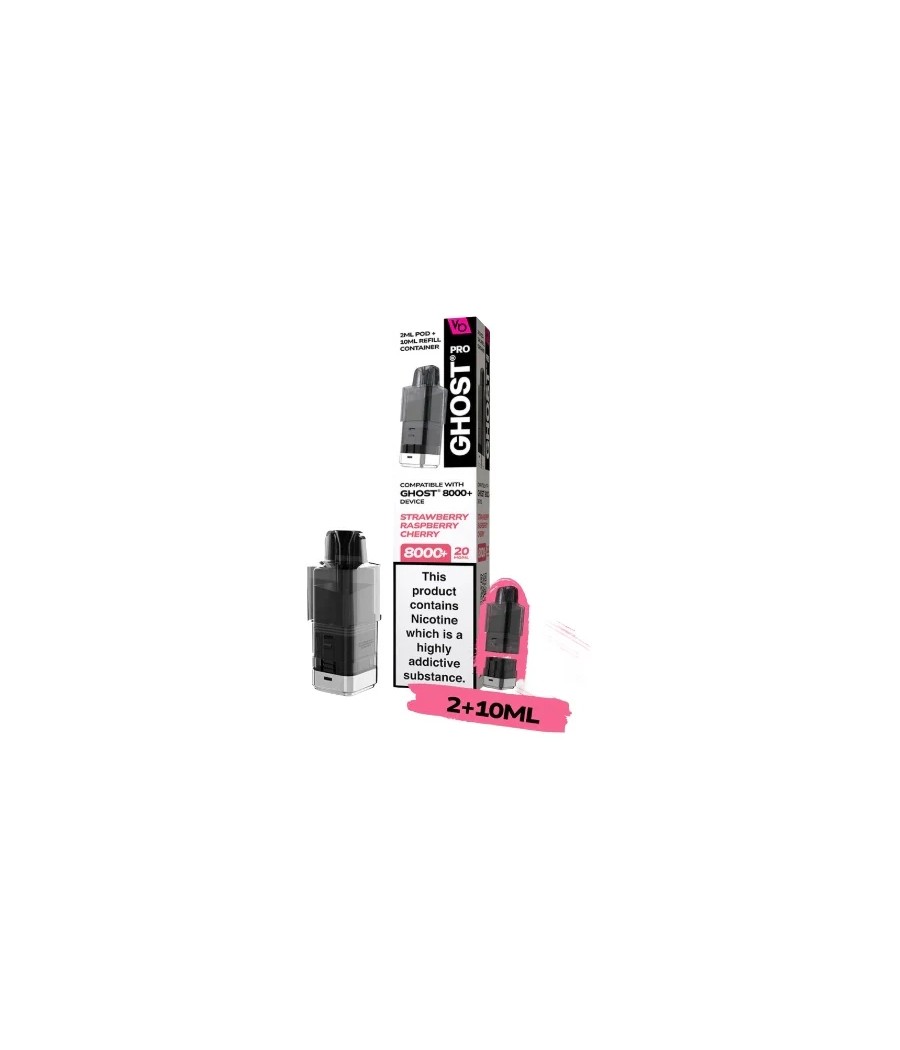 20mg Ghost Pro 8000+ By Vapes Bars Prefilled Pods