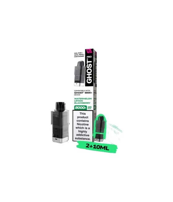 20mg Ghost Pro 8000+ By Vapes Bars Prefilled Pods