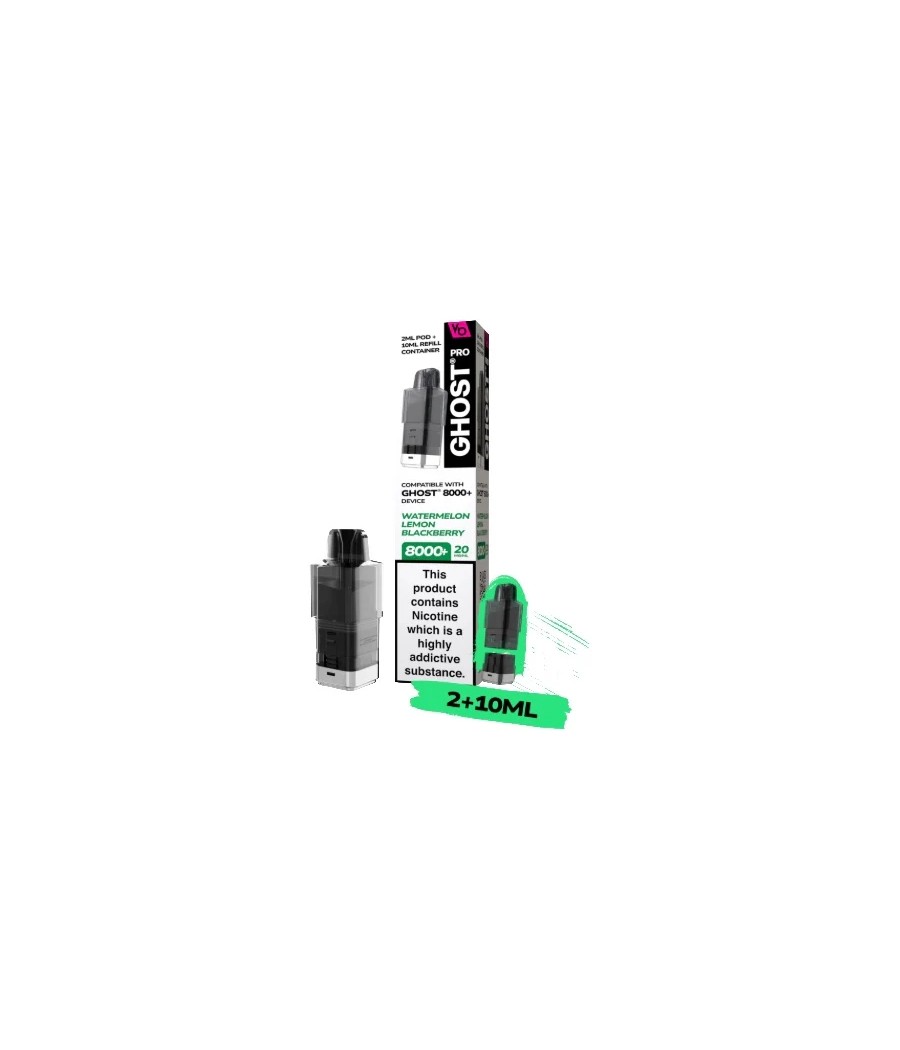 20mg Ghost Pro 8000+ By Vapes Bars Prefilled Pods