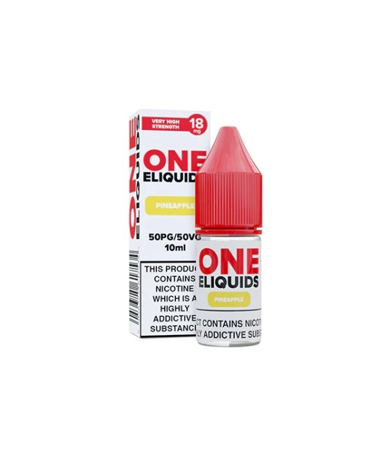 18mg One E-Liquids Flavoured Nicotine E-Liquid 10ml (50VG/50PG)