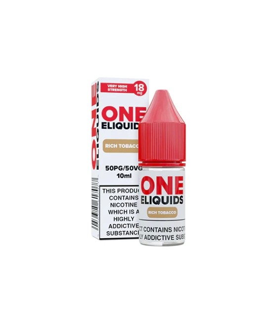 18mg One E-Liquids Flavoured Nicotine E-Liquid 10ml (50VG/50PG)