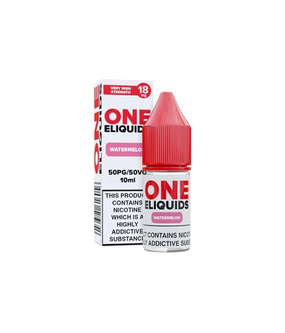 18mg One E-Liquids Flavoured Nicotine E-Liquid 10ml (50VG/50PG)