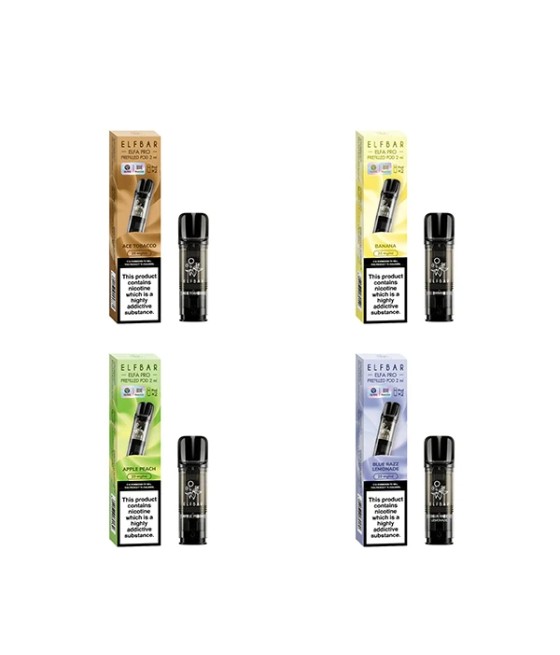 ELF Bar ELFA Pro 20mg Replacement Prefilled Pods 2ml 1200 Puffs - 2 Pcs