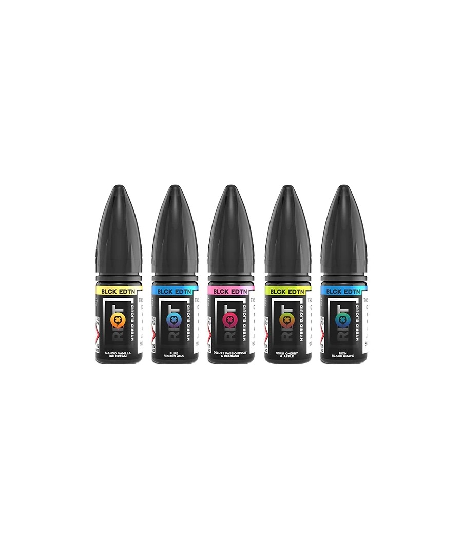 10mg Riot Squad Black Edition V2 Nic Salts 10ml (50VG/50PG)