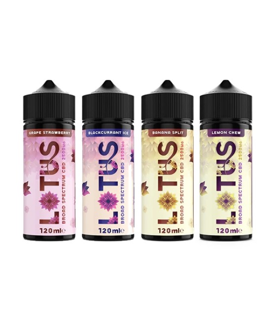 Lotus Leaf CBD 2500mg CBD Broad-Spectrum E-liquid 100ml (70VG/30PG)
