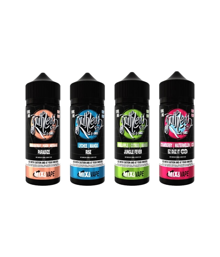 0mg Ruthless Classic 100ml Shortfills (70VG/30PG)