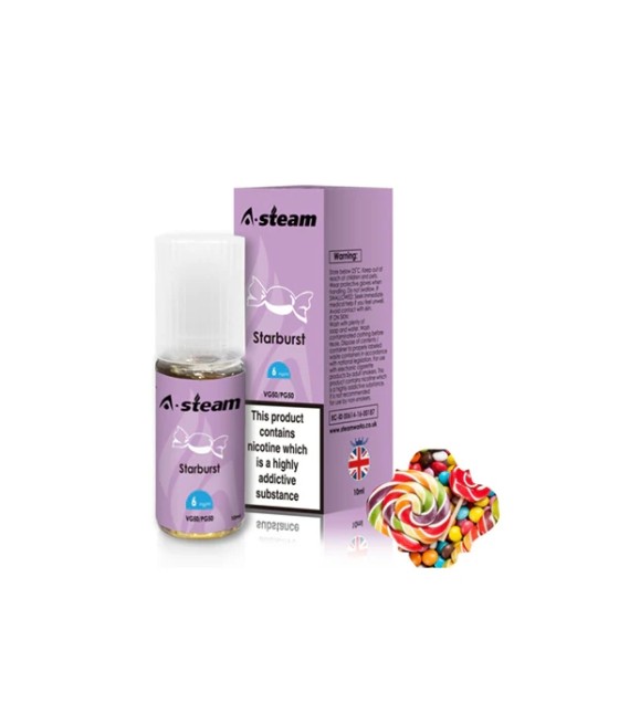 A-Steam Fruit Flavours 6MG 10ML (50VG/50PG)