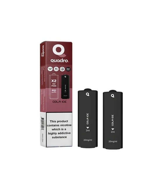 20mg Quadro 2.4k Replacement Pods - 2ml