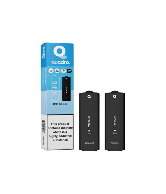 20mg Quadro 2.4k Replacement Pods - 2ml