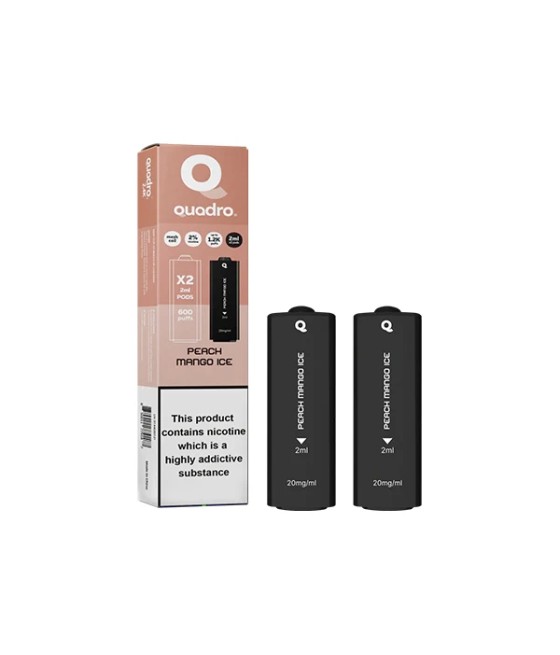 20mg Quadro 2.4k Replacement Pods - 2ml