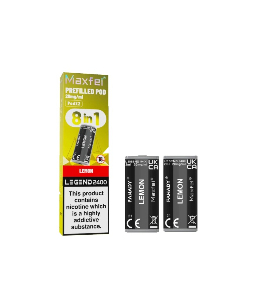 20mg Maxfel Legend Fanady Prefilled Pods 2400 Puffs