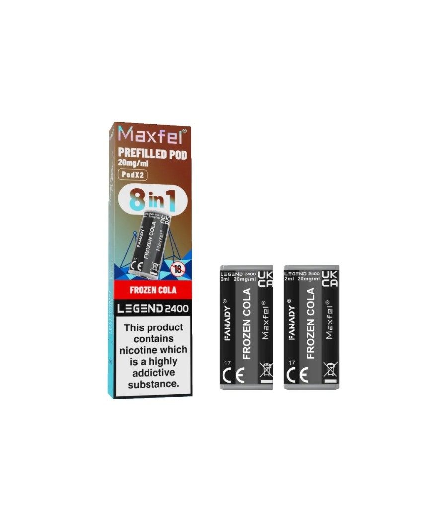 20mg Maxfel Legend Fanady Prefilled Pods 2400 Puffs