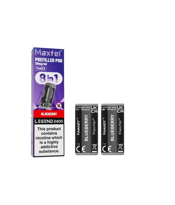 20mg Maxfel Legend Fanady Prefilled Pods 2400 Puffs
