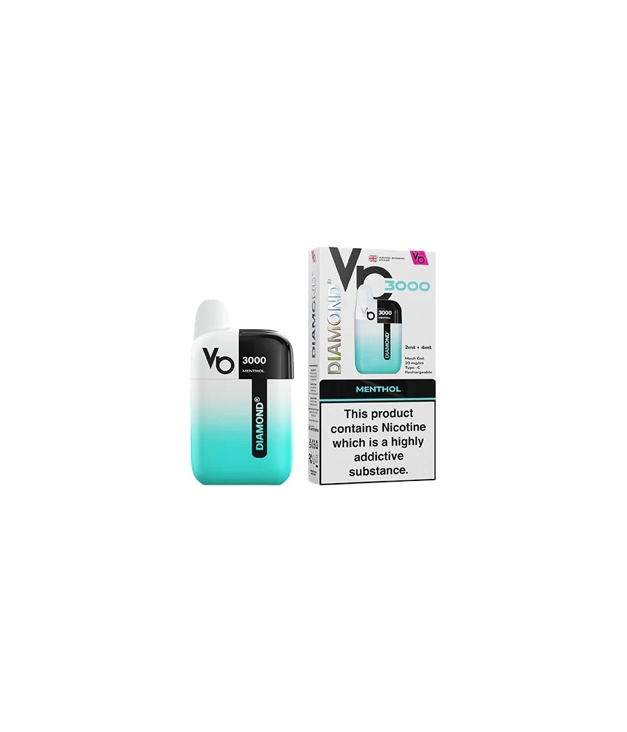 20mg Vapes Bar Diamond 3000 Pod Vape Kit 3000 Puffs