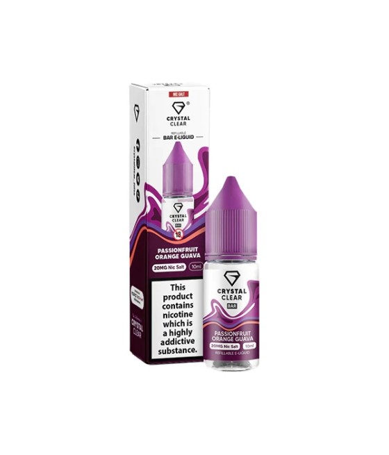 10mg Crystal Clear Bar Salt 10ml (50VG/50PG)