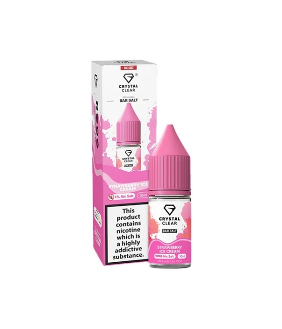 10mg Crystal Clear Bar Salt 10ml (50VG/50PG)