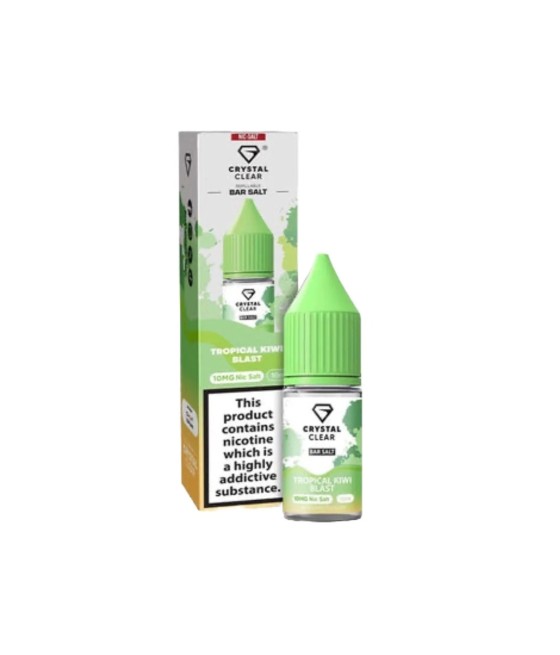 10mg Crystal Clear Bar Salt 10ml (50VG/50PG)