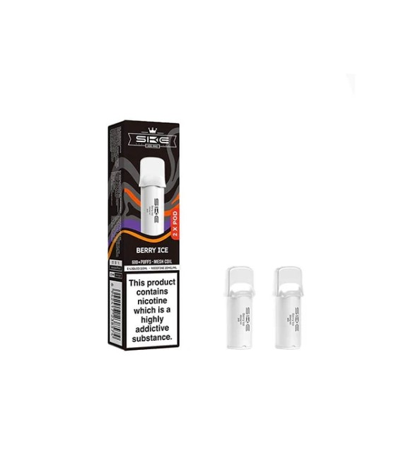 20mg SKE Crystal Pro Replacement Prefilled Pods 2ml 1200 Puffs - 2 Pcs