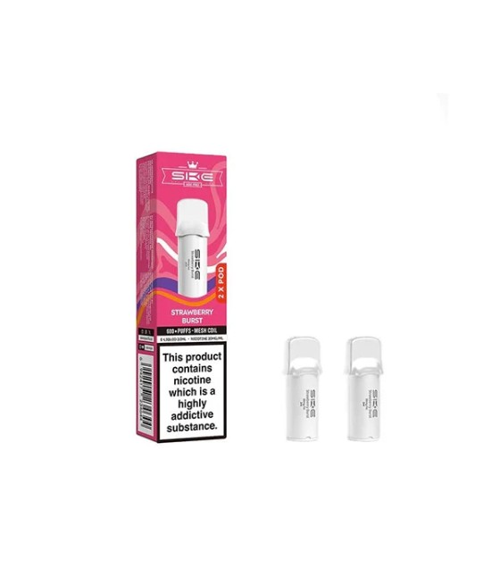 20mg SKE Crystal Pro Replacement Prefilled Pods 2ml 1200 Puffs - 2 Pcs