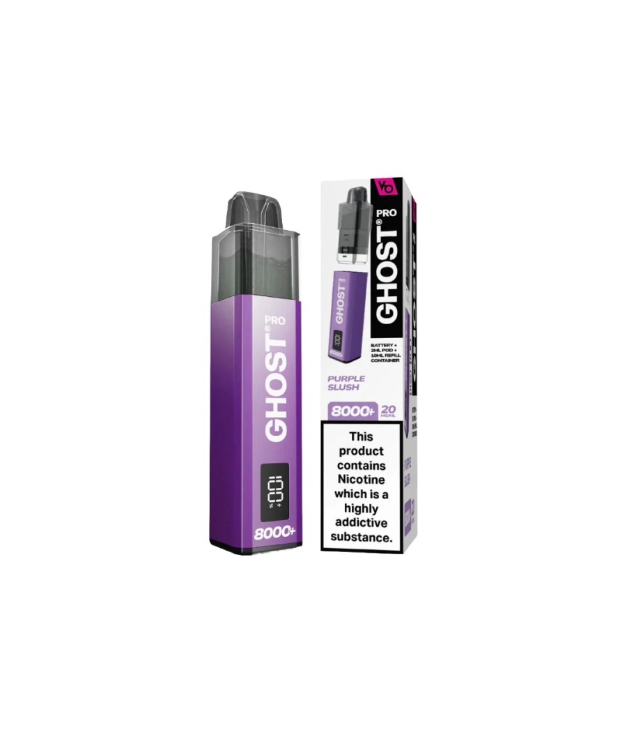 20mg Ghost Pro 8000+ By Vapes Bars Prefilled Pod Vape Kit