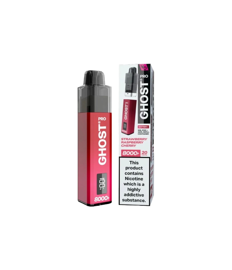20mg Ghost Pro 8000+ By Vapes Bars Prefilled Pod Vape Kit