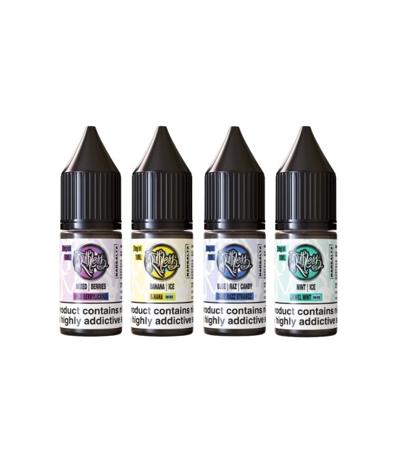 20mg Ruthless Bar Saltz 10ml Nic Salt (50VG/50PG)