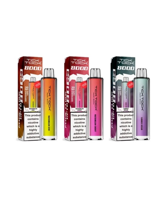 20mg Tick Tock Magic 8000 Prefilled Pod Kit 8000 Puffs