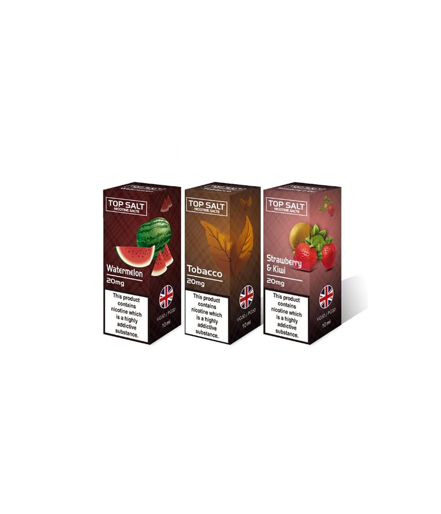 20mg Top Salt Fruit Flavour Nic Salts by A-Steam 10ml (50VG/50PG)