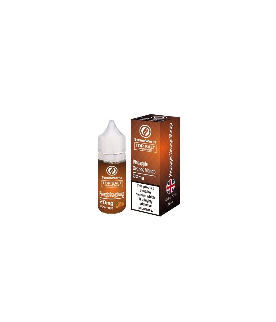 20mg Top Salt Fruit Flavour Nic Salts by A-Steam 10ml (50VG/50PG)