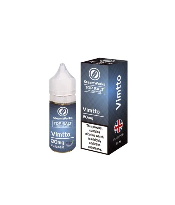 20mg Top Salt Fruit Flavour Nic Salts by A-Steam 10ml (50VG/50PG)