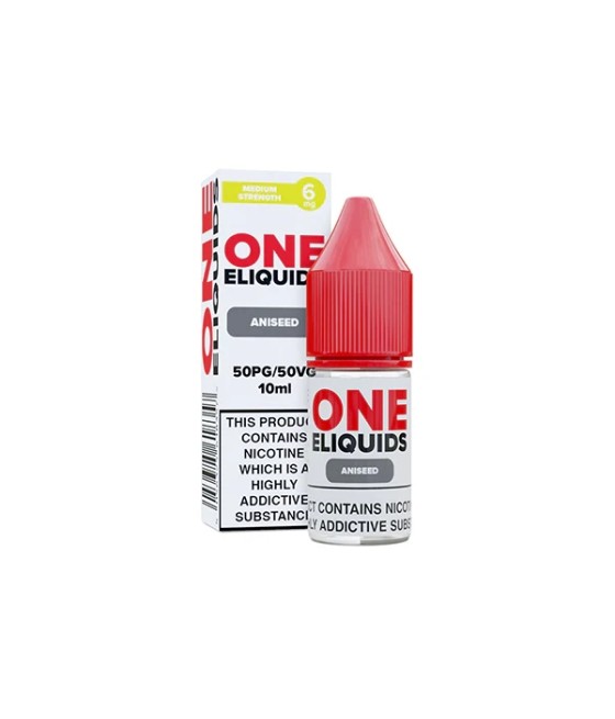 6mg One E-Liquids Flavoured Nicotine E-Liquid 10ml (50VG/50PG)