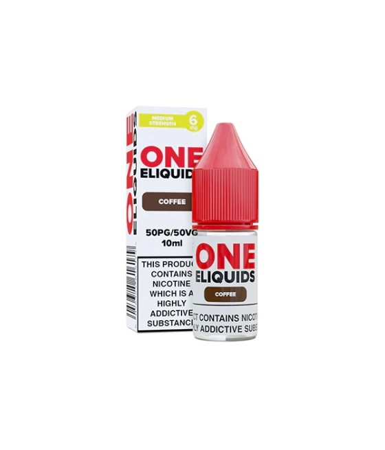 6mg One E-Liquids Flavoured Nicotine E-Liquid 10ml (50VG/50PG)