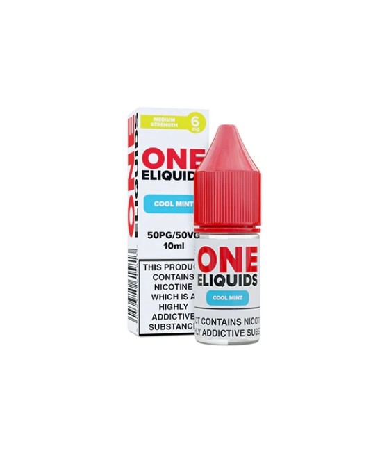 6mg One E-Liquids Flavoured Nicotine E-Liquid 10ml (50VG/50PG)