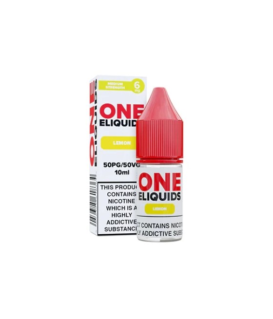 6mg One E-Liquids Flavoured Nicotine E-Liquid 10ml (50VG/50PG)