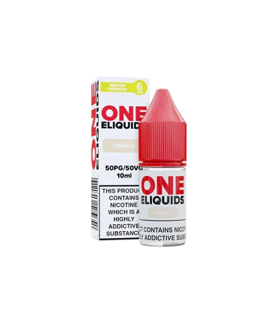 6mg One E-Liquids Flavoured Nicotine E-Liquid 10ml (50VG/50PG)
