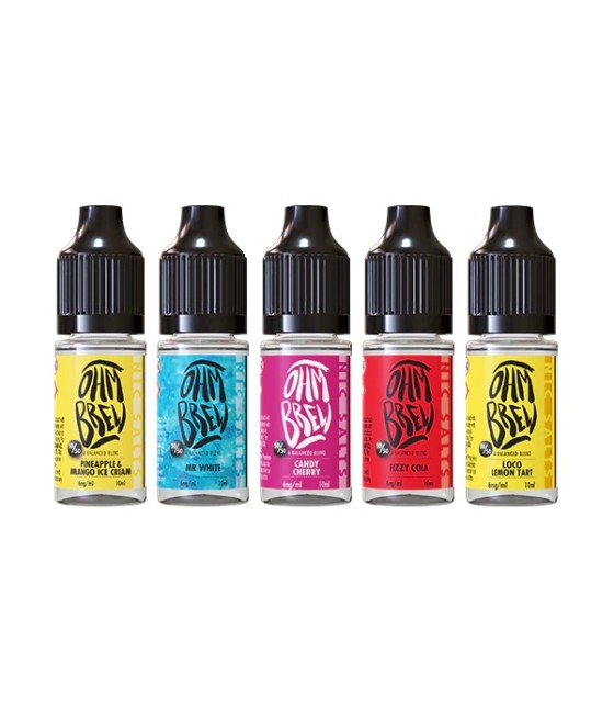 18mg Ohm Brew Balanced Blend 10ml Nic Salts (50VG/50PG)