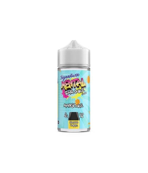 0mg Signature Mental Bar Juice 100ml Shortfill (50PG/50VG)