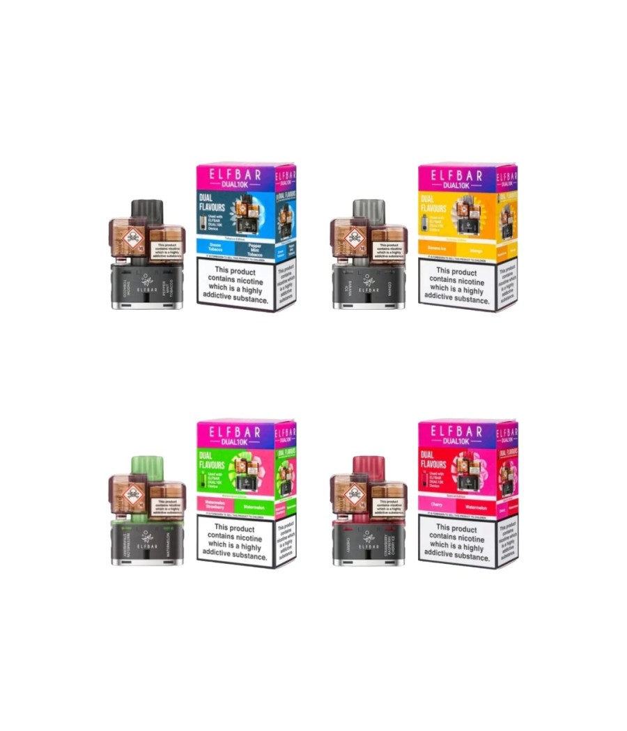 20mg ELFBAR Dual 10K Prefilled Pod Pack 10000 Puffs