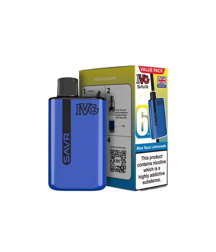 20mg I VG SAVR Prefilled Pod Vape Kit 3000 Puffs