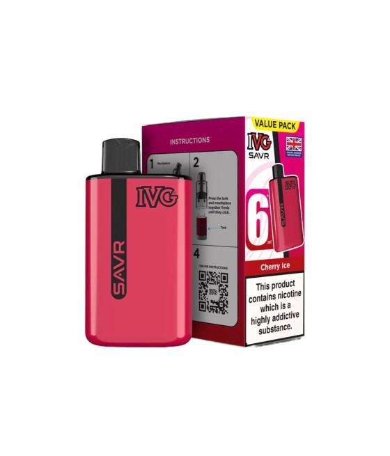 20mg I VG SAVR Prefilled Pod Vape Kit 3000 Puffs