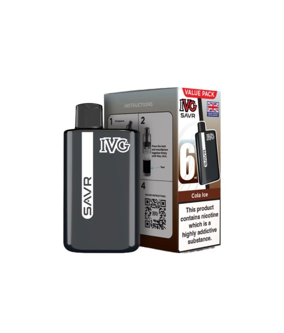 20mg I VG SAVR Prefilled Pod Vape Kit 3000 Puffs