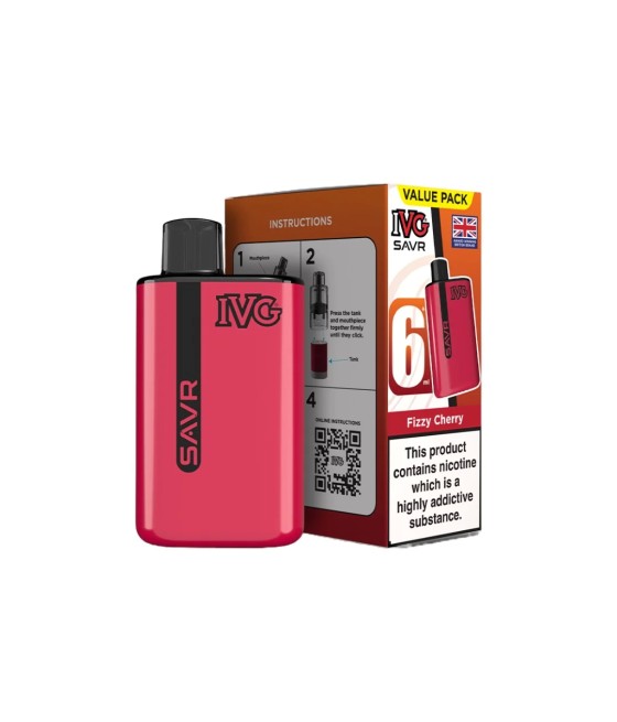 20mg I VG SAVR Prefilled Pod Vape Kit 3000 Puffs