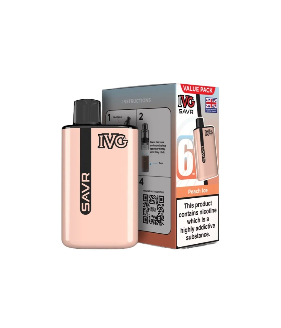 20mg I VG SAVR Prefilled Pod Vape Kit 3000 Puffs