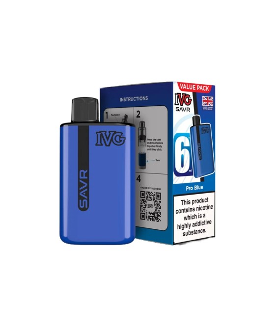 20mg I VG SAVR Prefilled Pod Vape Kit 3000 Puffs