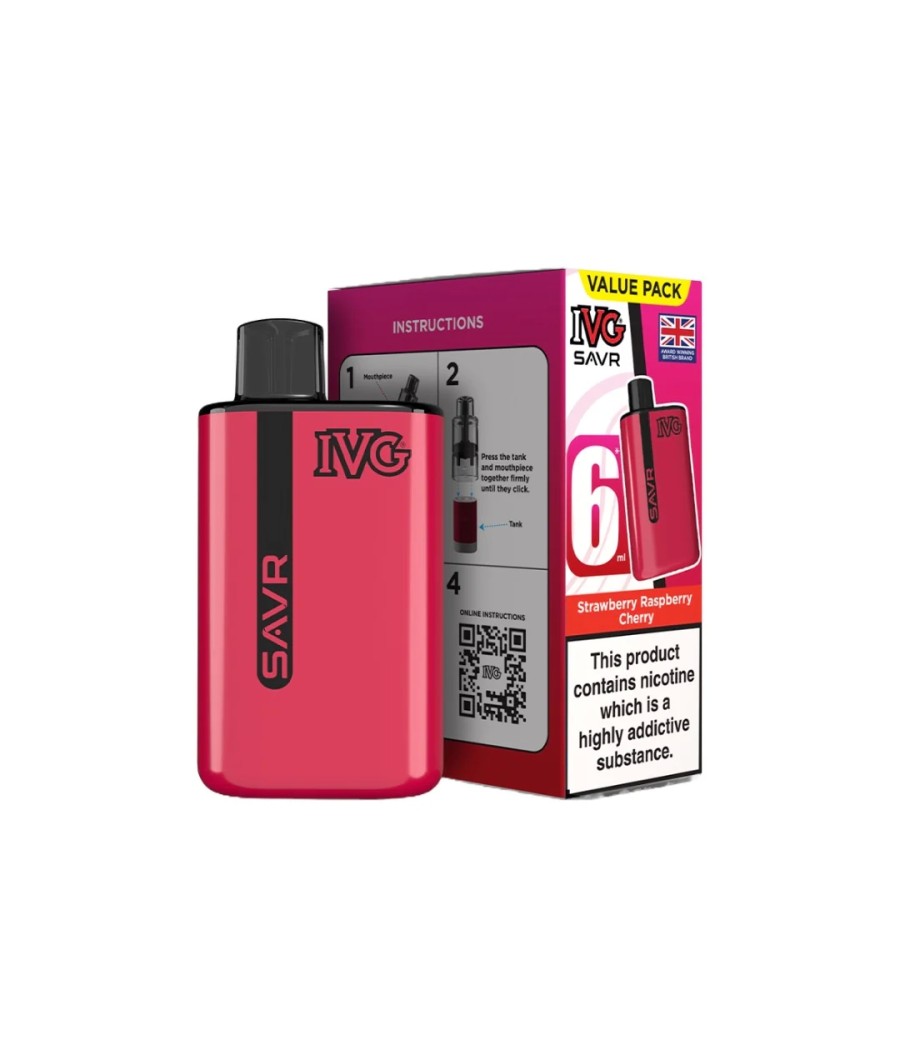 20mg I VG SAVR Prefilled Pod Vape Kit 3000 Puffs