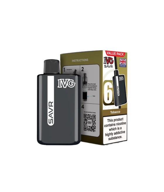 20mg I VG SAVR Prefilled Pod Vape Kit 3000 Puffs