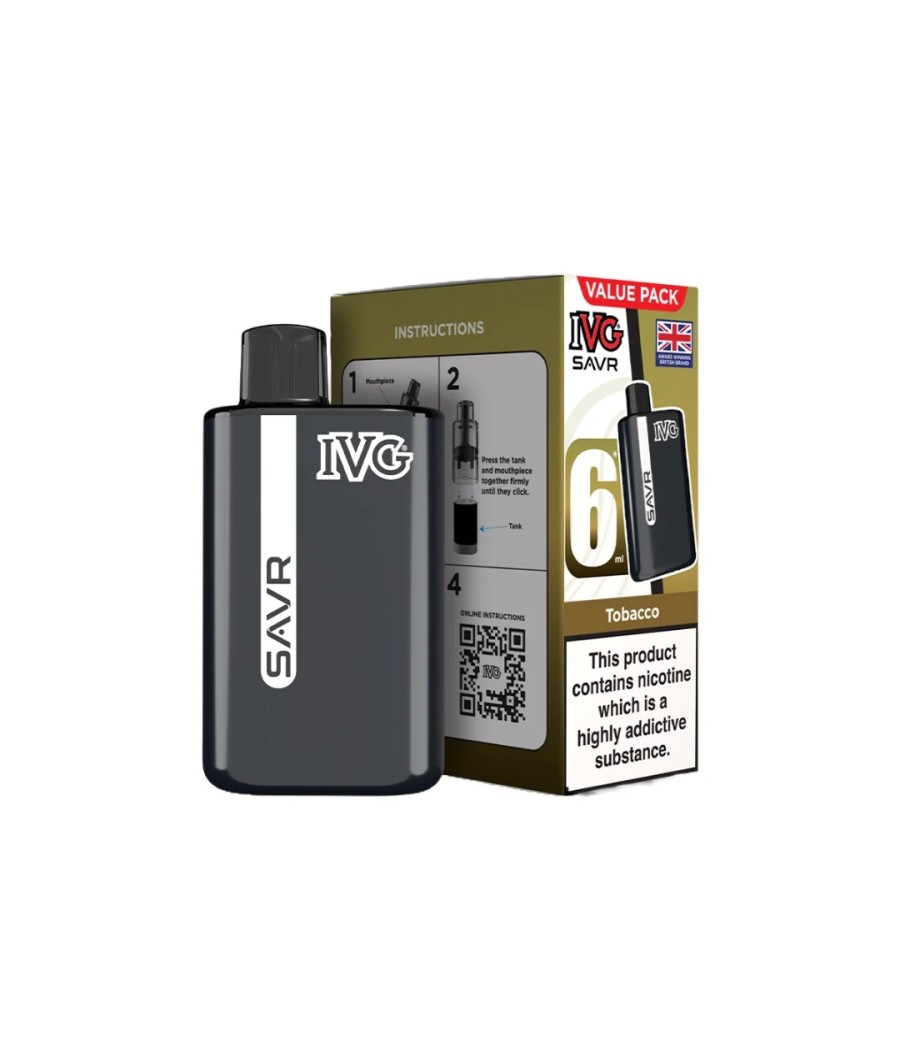 20mg I VG SAVR Prefilled Pod Vape Kit 3000 Puffs