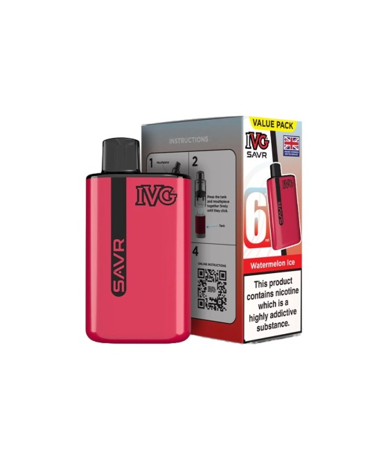 20mg I VG SAVR Prefilled Pod Vape Kit 3000 Puffs