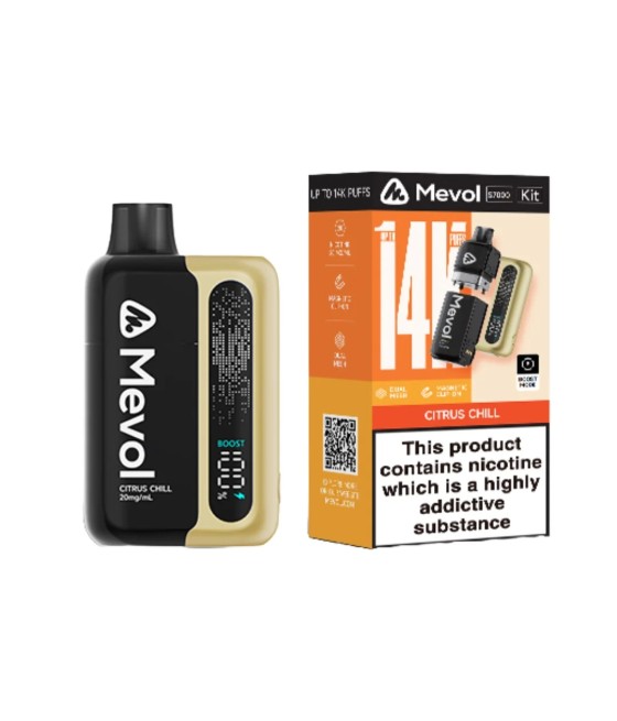20mg Mevol S7000 Prefilled Pod Vape Kit 14k puffs